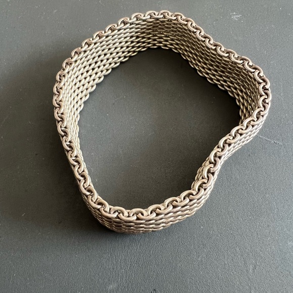 Tiffany & Co. Jewelry - Tiffany & Co. sterling silver mesh “somerset” bracelet bangle